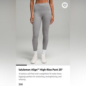 Lululemon Align High Rise Leggings
